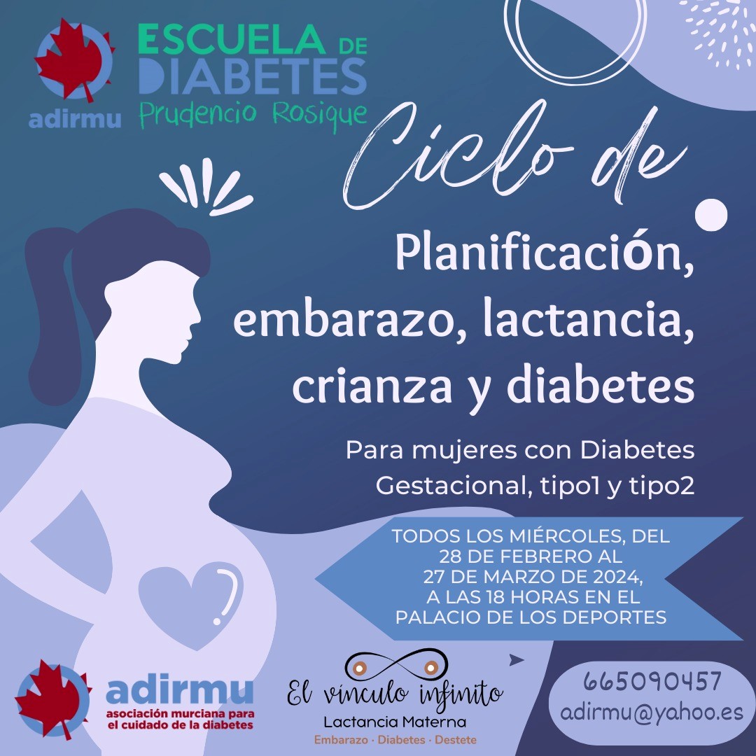 Ciclo de Planificación, embarazo, lactancia, crianza y diabetes para mujeres con diabetes gestacional tipo 1 y 2