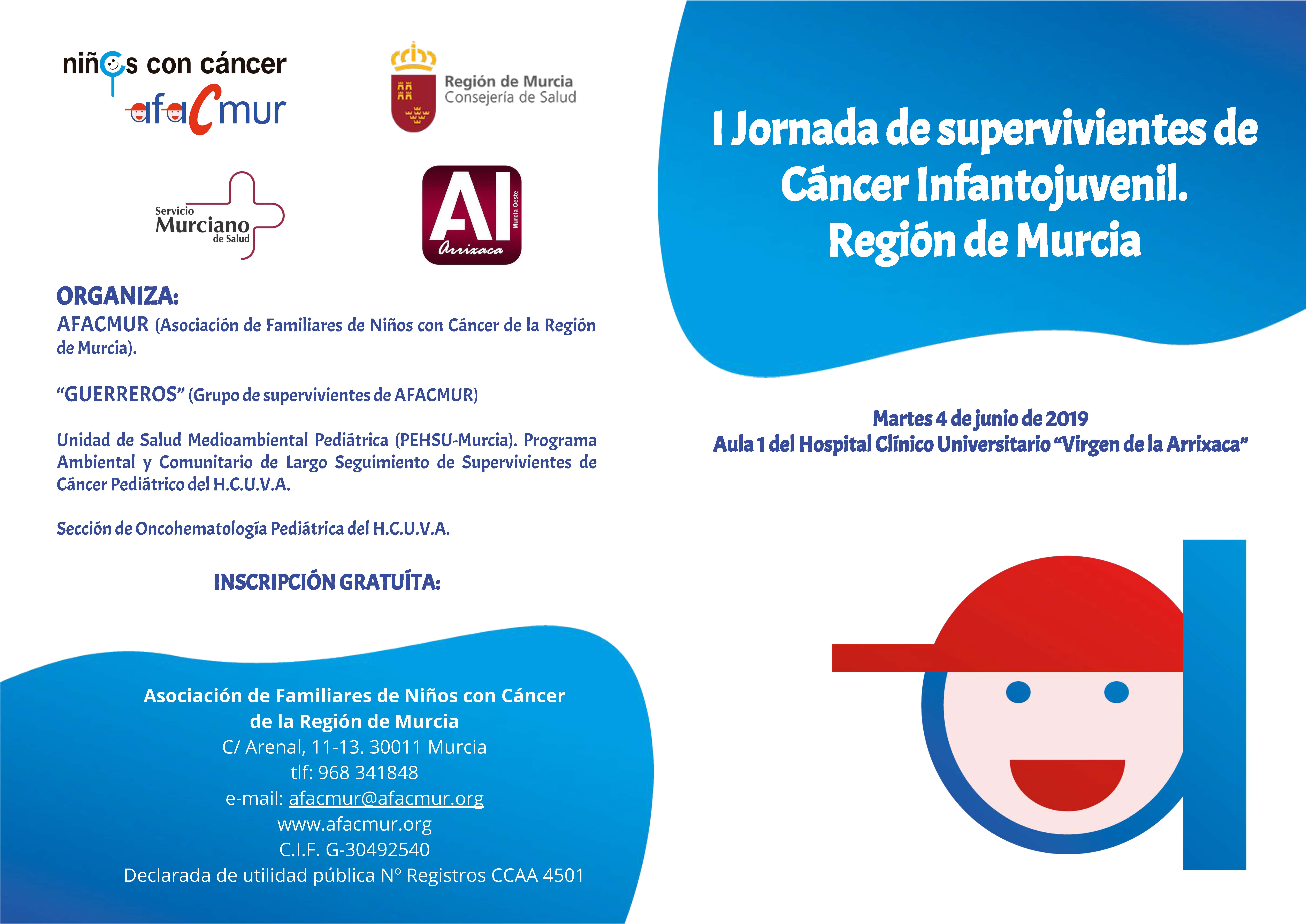 I Jornada de supervivientes de Cáncer Infantojuvenil - Región de Murcia