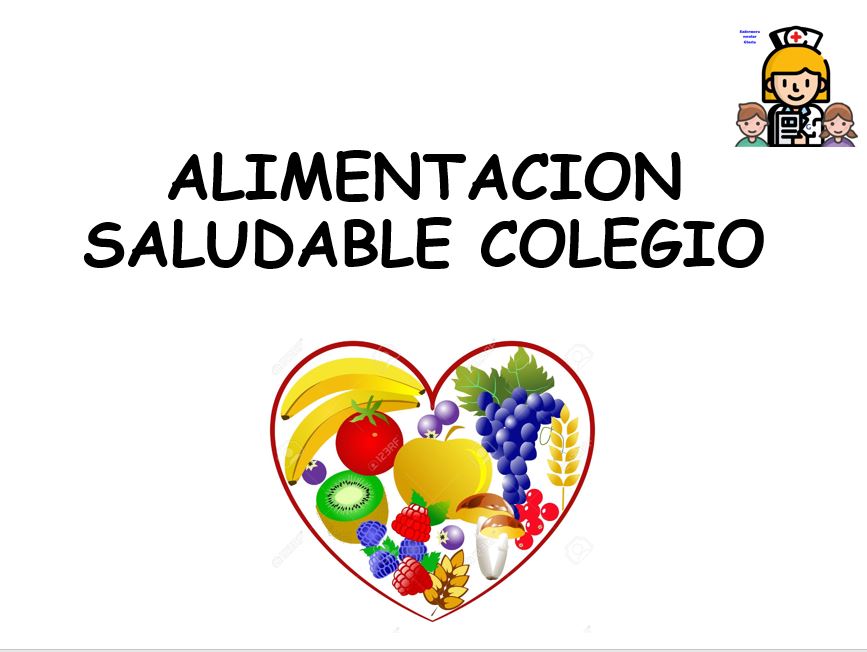 Alimentación saludable colegio