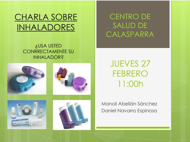 ¿Usa usted correctamente su inhalador? - Calasparra