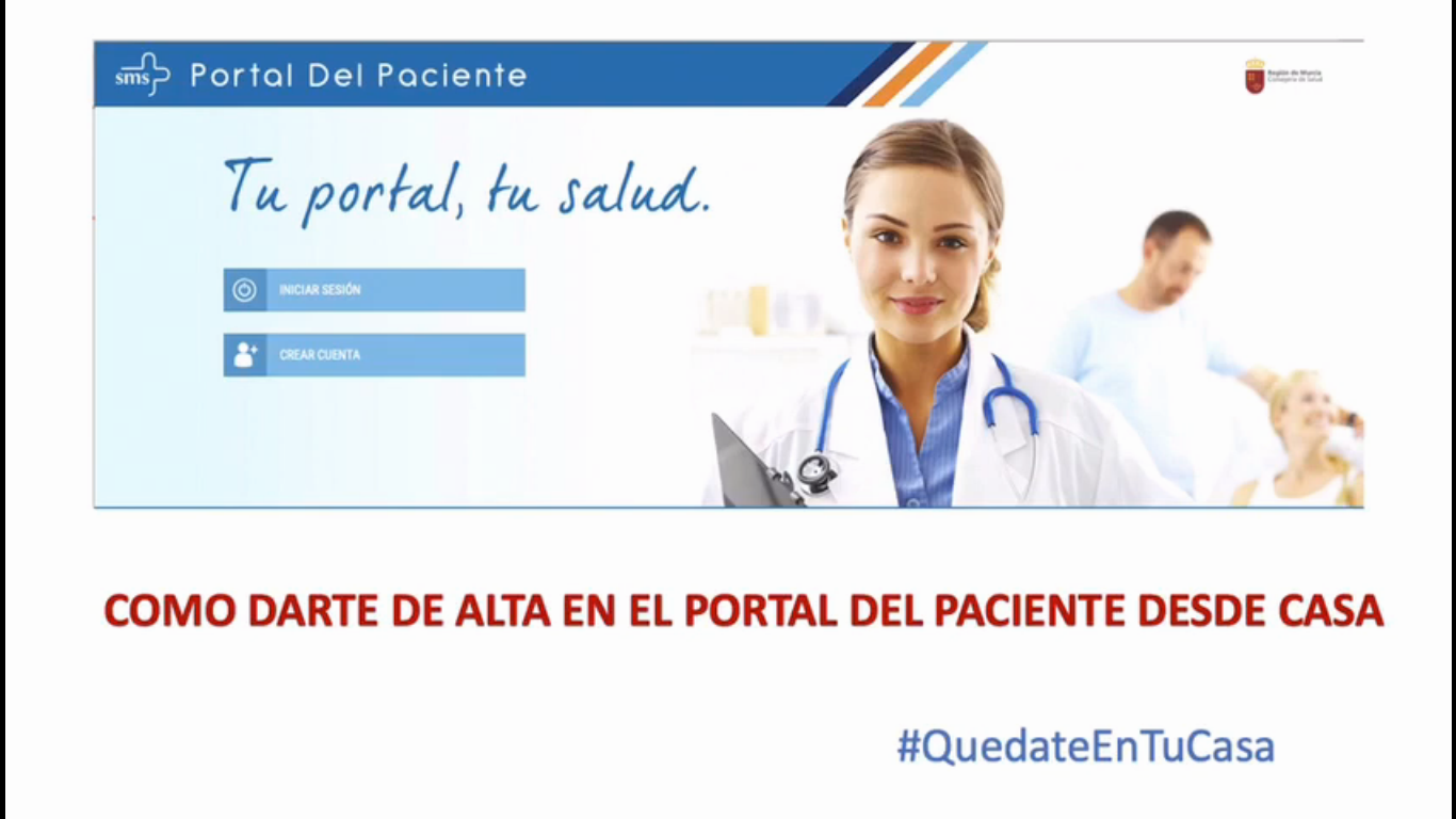 Alta en el portal del paciente