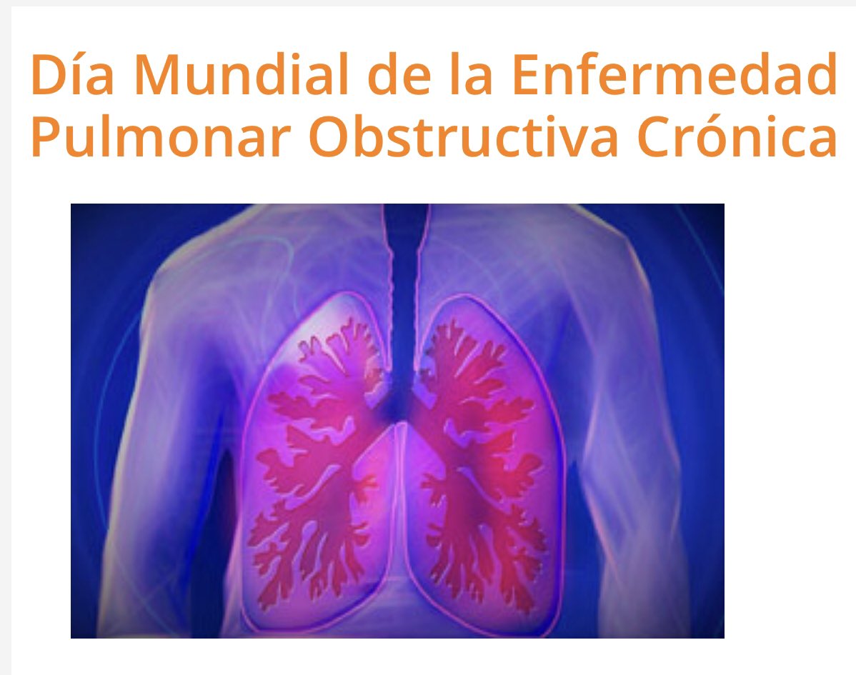 11-11-2020 - Día mundial de la enfermedad pulmonar obstructiva crónica (EPOC)